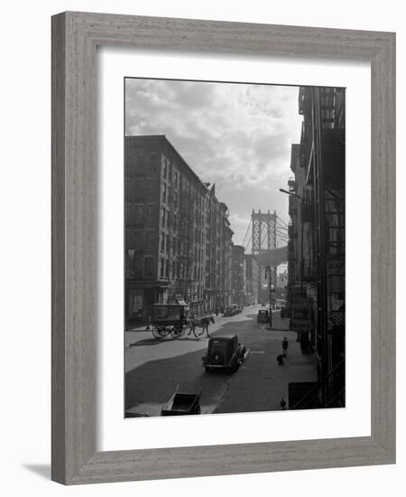 View of Lower East Side from Pitt Street-null-Framed Photographic Print