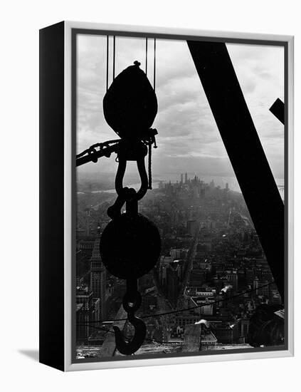 View of Lower Manhattan from the Empire State Building, 1931 (Gelatin Silver Print)-Lewis Wickes Hine-Framed Premier Image Canvas