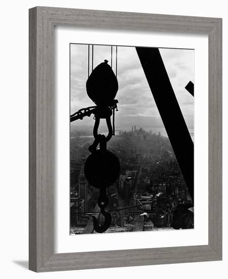 View of Lower Manhattan from the Empire State Building, 1931 (Gelatin Silver Print)-Lewis Wickes Hine-Framed Giclee Print