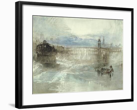 View of Lucerne, 1840-41-J. M. W. Turner-Framed Giclee Print