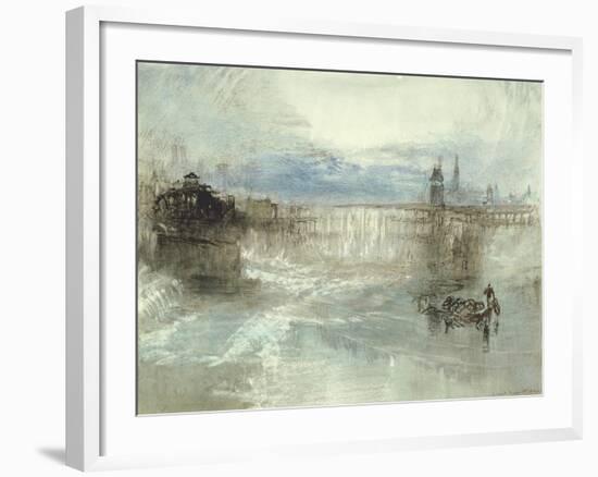 View of Lucerne, 1840-41-J. M. W. Turner-Framed Giclee Print