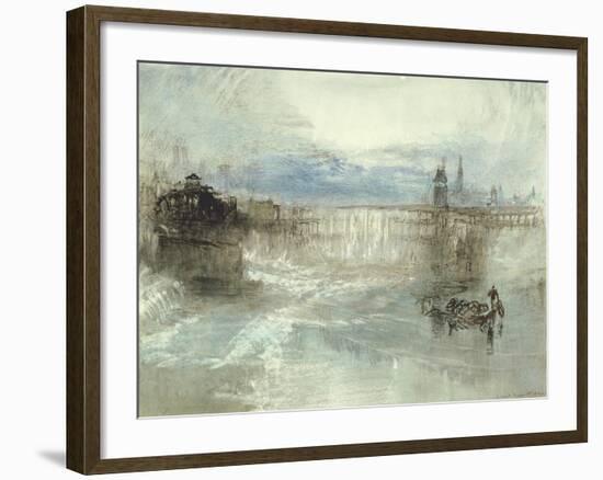 View of Lucerne, 1840-41-J. M. W. Turner-Framed Giclee Print