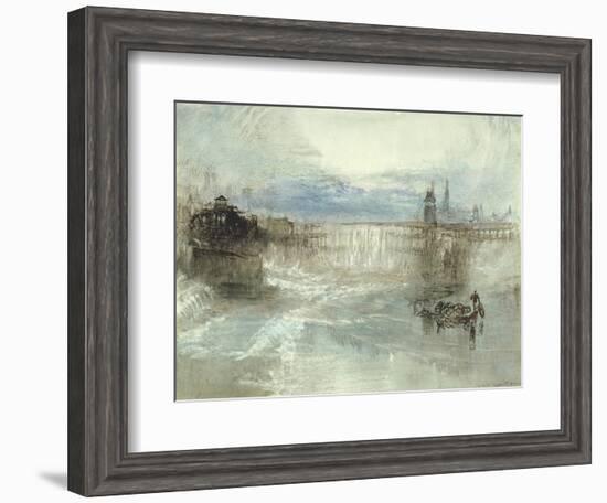 View of Lucerne, 1840-41-J. M. W. Turner-Framed Giclee Print