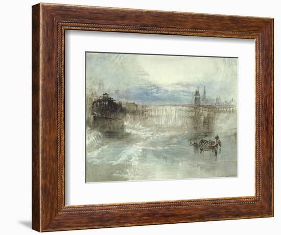 View of Lucerne, 1840-41-J. M. W. Turner-Framed Giclee Print