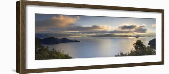 View of Lugu Lake at dawn, Yunnan, China, Asia-Ian Trower-Framed Photographic Print