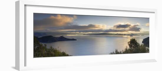 View of Lugu Lake at dawn, Yunnan, China, Asia-Ian Trower-Framed Photographic Print