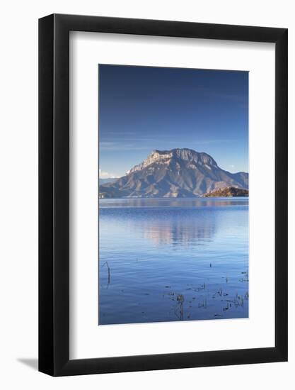 View of Lugu Lake, Yunnan, China, Asia-Ian Trower-Framed Photographic Print