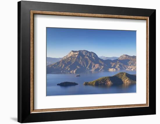 View of Lugu Lake, Yunnan, China, Asia-Ian Trower-Framed Photographic Print
