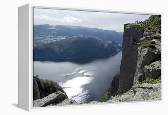 View of Lysefjord, Near Preikestolen (Pulpit Rock) Near Stavanger, Norway-Natalie Tepper-Framed Stretched Canvas