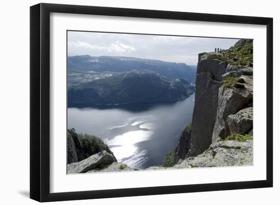 View of Lysefjord, Near Preikestolen (Pulpit Rock) Near Stavanger, Norway-Natalie Tepper-Framed Photo