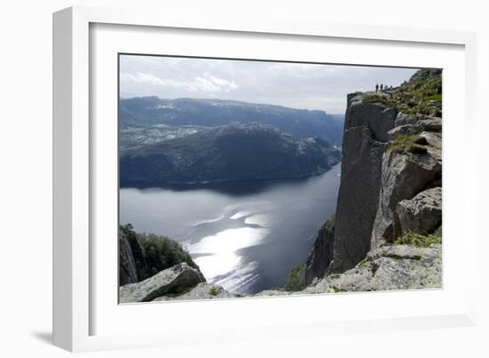 View of Lysefjord, Near Preikestolen (Pulpit Rock) Near Stavanger, Norway-Natalie Tepper-Framed Photo