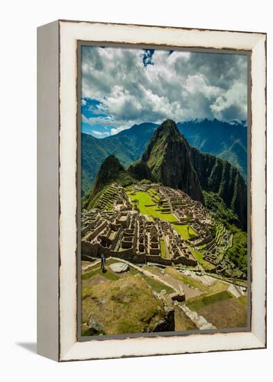 View of Machu Picchu Ruins, UNESCO World Heritage Site, Peru, South America-Laura Grier-Framed Premier Image Canvas