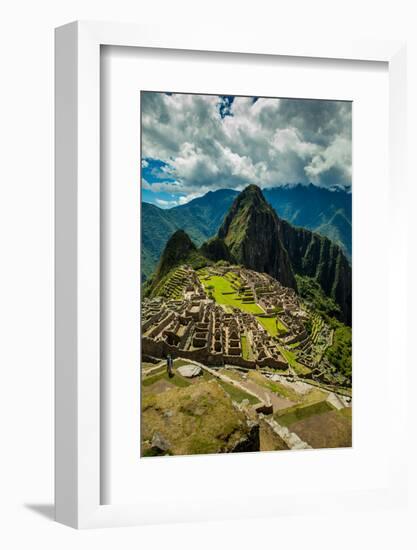 View of Machu Picchu Ruins, UNESCO World Heritage Site, Peru, South America-Laura Grier-Framed Photographic Print