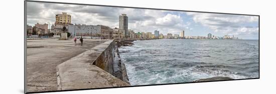 View of Malecon from San Salvador de la Punta, Havana, Cuba-null-Mounted Photographic Print