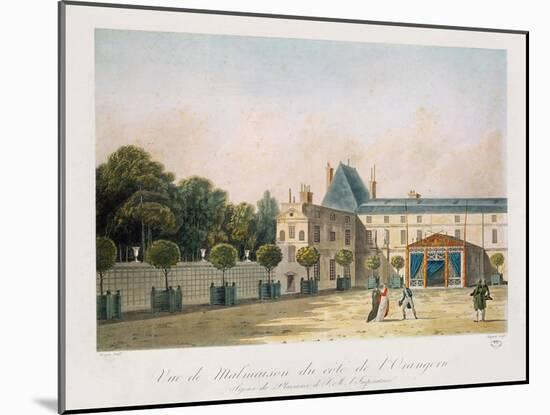 View of Malmaison from the Orangery, Engraved by Nicolas Chapuy, C.1810S-Antoine Pierre Mongin-Mounted Giclee Print
