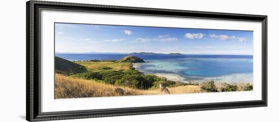 View of Mana Island, Mamanuca Islands, Fiji-Ian Trower-Framed Photographic Print