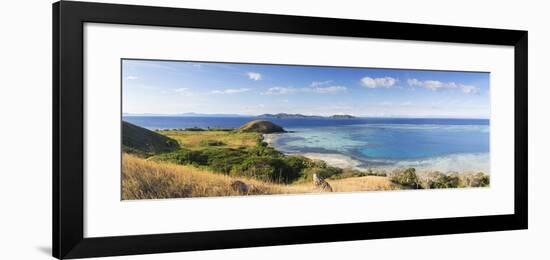 View of Mana Island, Mamanuca Islands, Fiji-Ian Trower-Framed Photographic Print