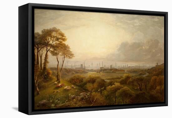 View of Manchester-Thomas Creswick-Framed Premier Image Canvas