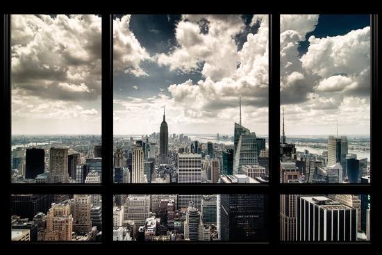 View of Manhattan, New York from Window Photographic Print ...