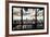 View of Manhattan, New York from Window-Steve Kelley-Framed Photographic Print