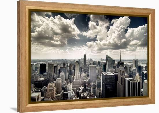 View of Manhattan, New York-Steve Kelley-Framed Premier Image Canvas