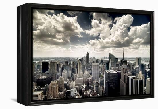 View of Manhattan, New York-Steve Kelley-Framed Premier Image Canvas