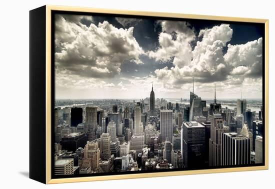 View of Manhattan, New York-Steve Kelley-Framed Premier Image Canvas