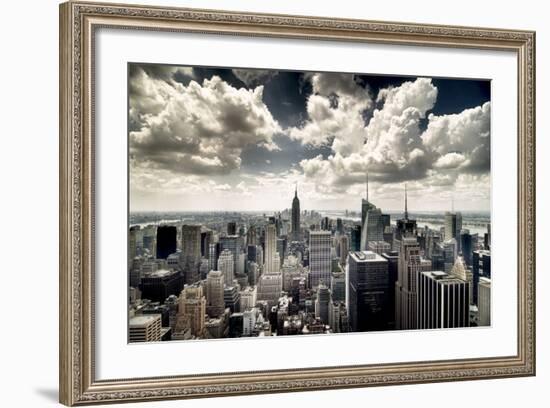 View of Manhattan, New York-Steve Kelley-Framed Photographic Print