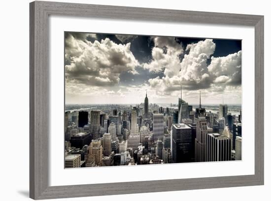 View of Manhattan, New York-Steve Kelley-Framed Photographic Print