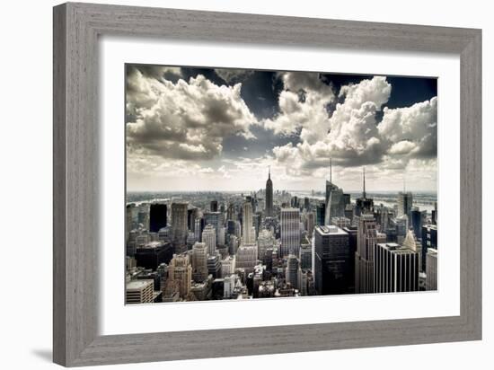 View of Manhattan, New York-Steve Kelley-Framed Photographic Print