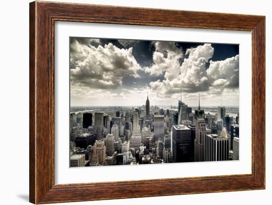 View of Manhattan, New York-Steve Kelley-Framed Photographic Print