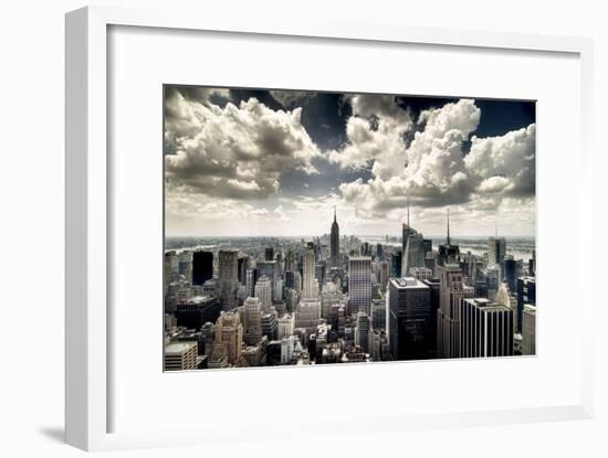 View of Manhattan, New York-Steve Kelley-Framed Photographic Print