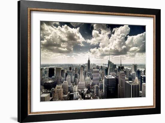 View of Manhattan, New York-Steve Kelley-Framed Photographic Print