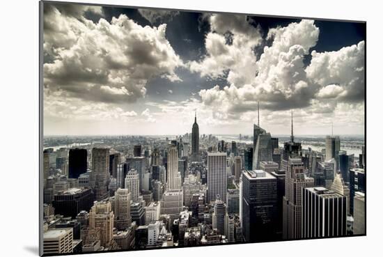 View of Manhattan, New York-Steve Kelley-Mounted Photographic Print