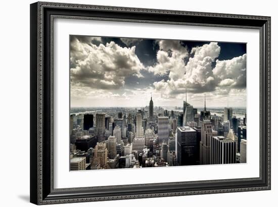 View of Manhattan, New York-Steve Kelley-Framed Photographic Print