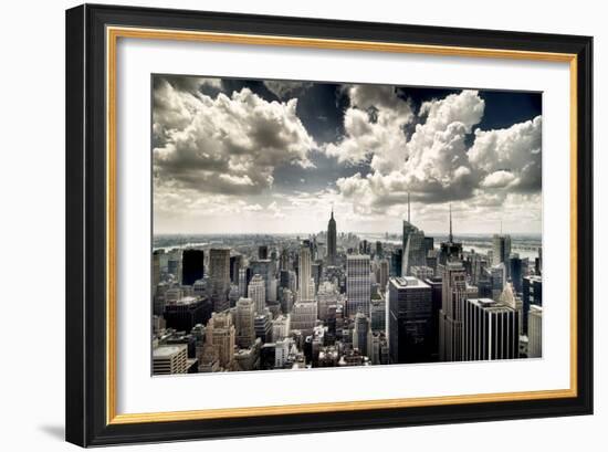 View of Manhattan, New York-Steve Kelley-Framed Photographic Print