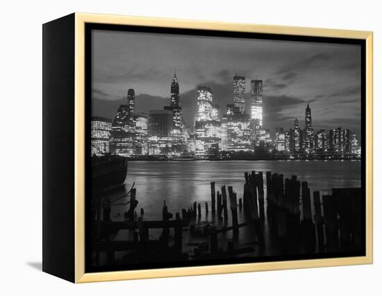 View of Manhattan Skyline from Brooklyn-Bettmann-Framed Premier Image Canvas