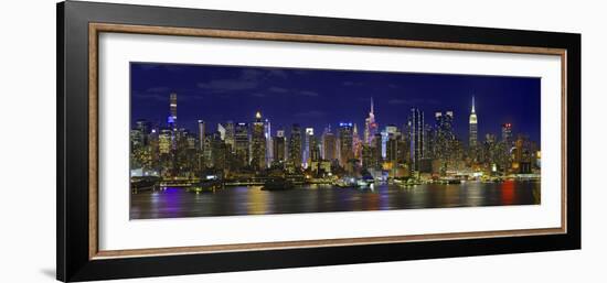 View of Manhattan skyline, New York City, New York State, USA-Panoramic Images-Framed Photographic Print