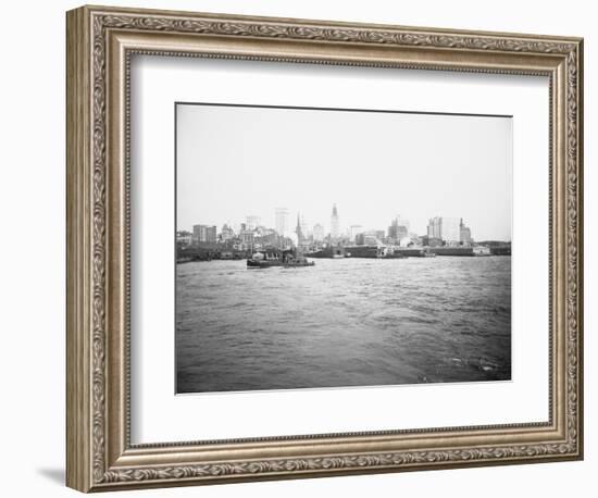 View of Manhattan Skyline-null-Framed Photographic Print