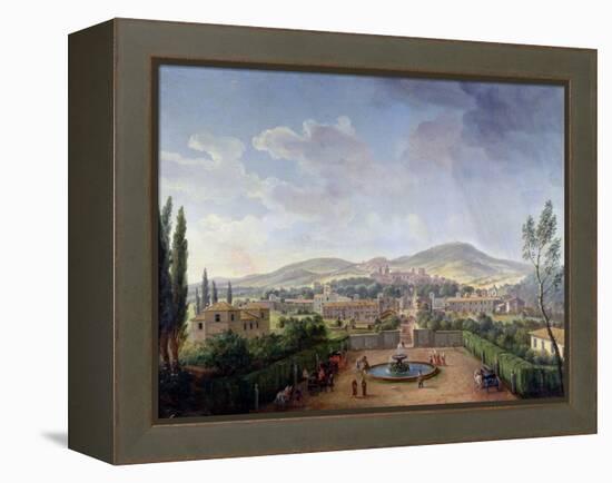 View of Marino-Vanvitelli (Gaspar van Wittel)-Framed Premier Image Canvas