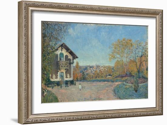View of Marly-le-Roi from Coeur-Volant, 1876-Alfred Sisley-Framed Giclee Print
