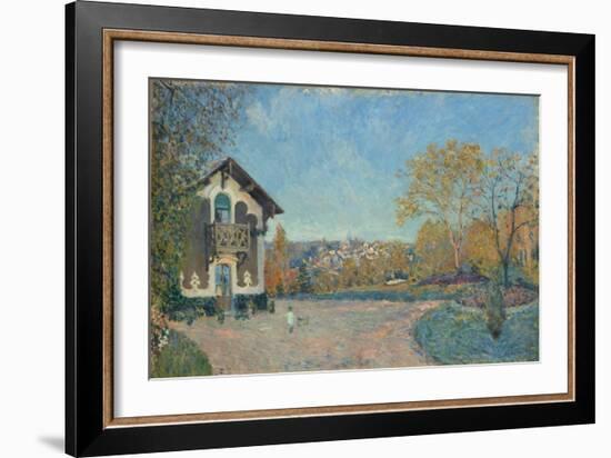 View of Marly-le-Roi from Coeur-Volant, 1876-Alfred Sisley-Framed Giclee Print