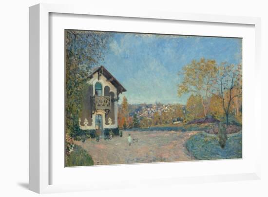 View of Marly-le-Roi from Coeur-Volant, 1876-Alfred Sisley-Framed Giclee Print