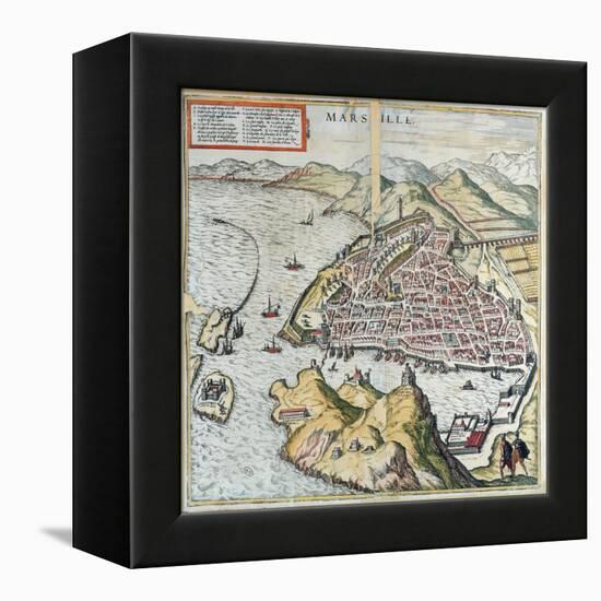 View of Marseille in the 16th Century-Franz Hogenberg-Framed Premier Image Canvas