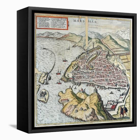 View of Marseille in the 16th Century-Franz Hogenberg-Framed Premier Image Canvas