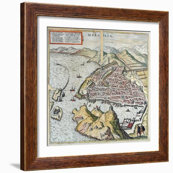 View of Marseille in the 16th Century-Franz Hogenberg-Framed Giclee Print