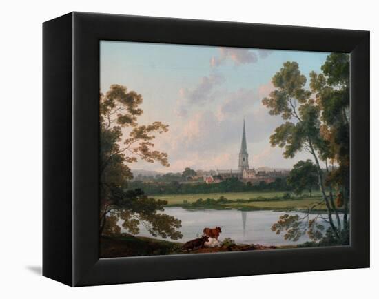 View of Masham and the River Ure at Masham, 1816-Julius Caesar Ibbetson-Framed Premier Image Canvas