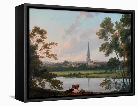 View of Masham and the River Ure at Masham, 1816-Julius Caesar Ibbetson-Framed Premier Image Canvas