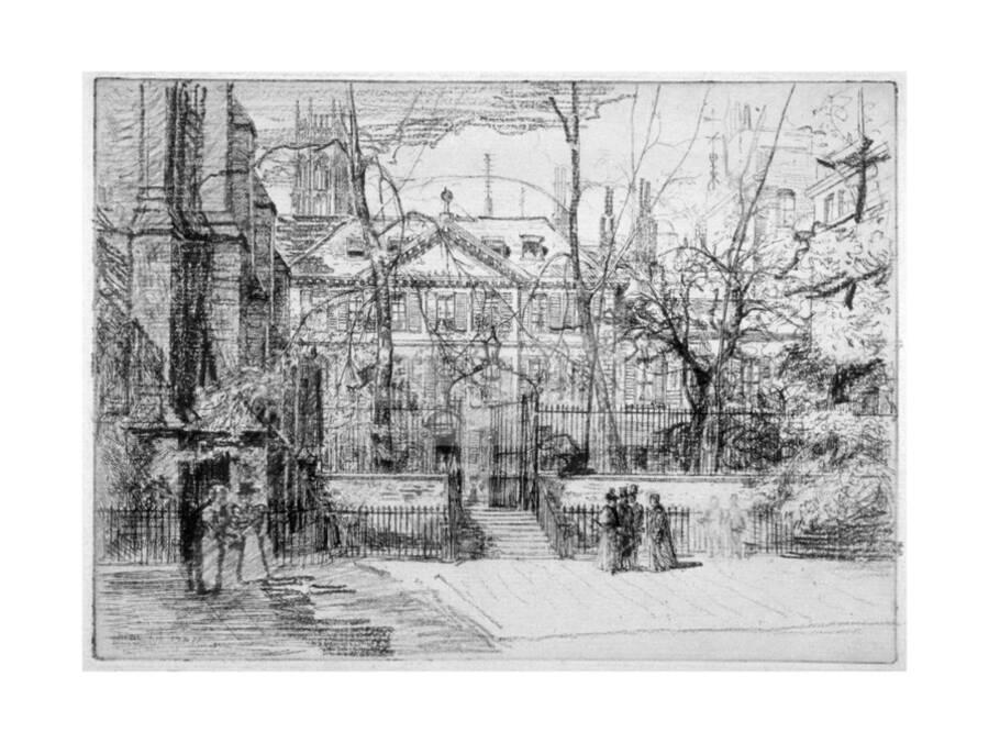 View Of Masters House At Inner And Middle Temple City Of London 1897 Giclee Print By Percy Thomas Artcom - 
