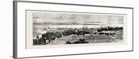 View of Maulmein from Hill to the East-null-Framed Giclee Print